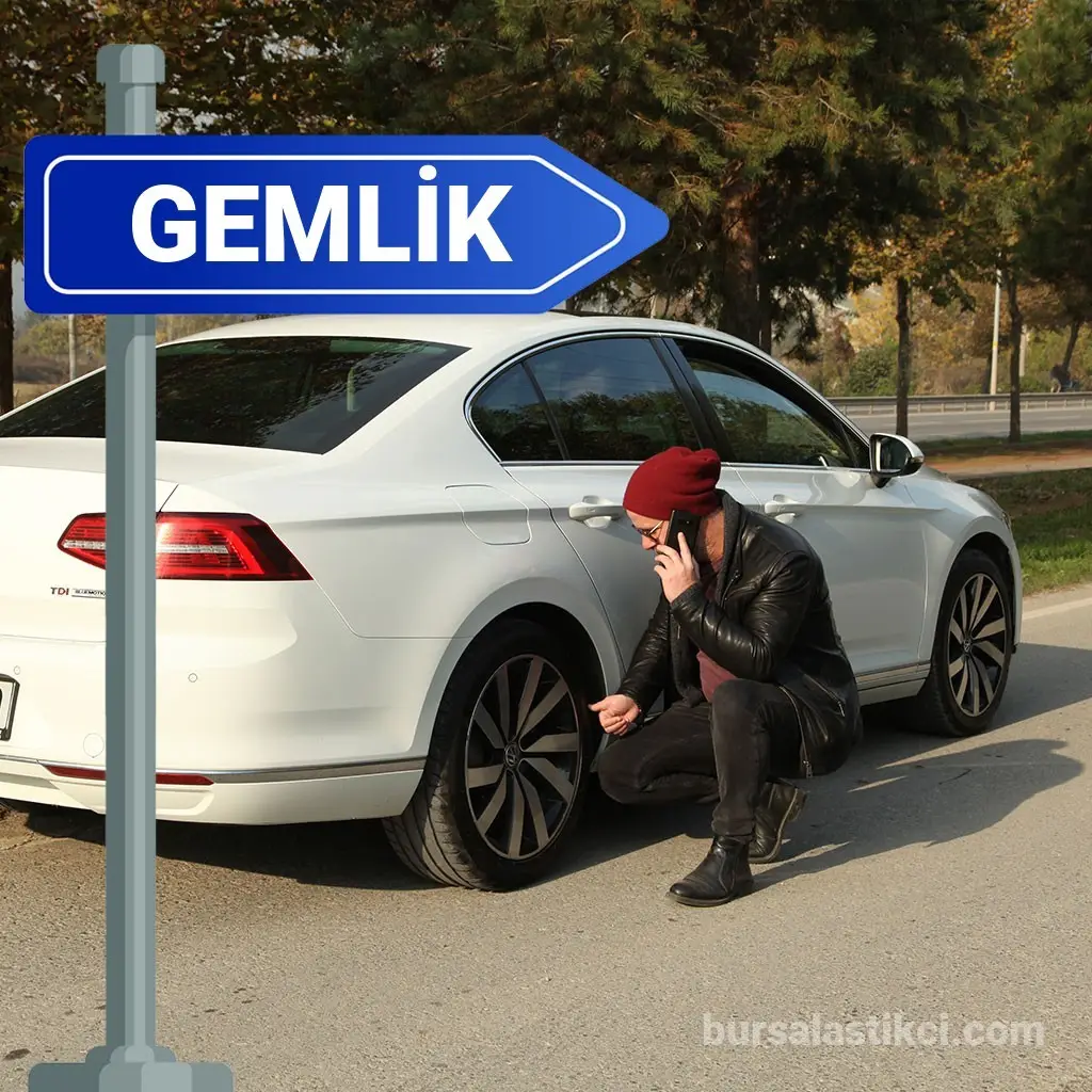 Gemlik’te Her Noktaya Ulaşan Mobil Lastik Servisi