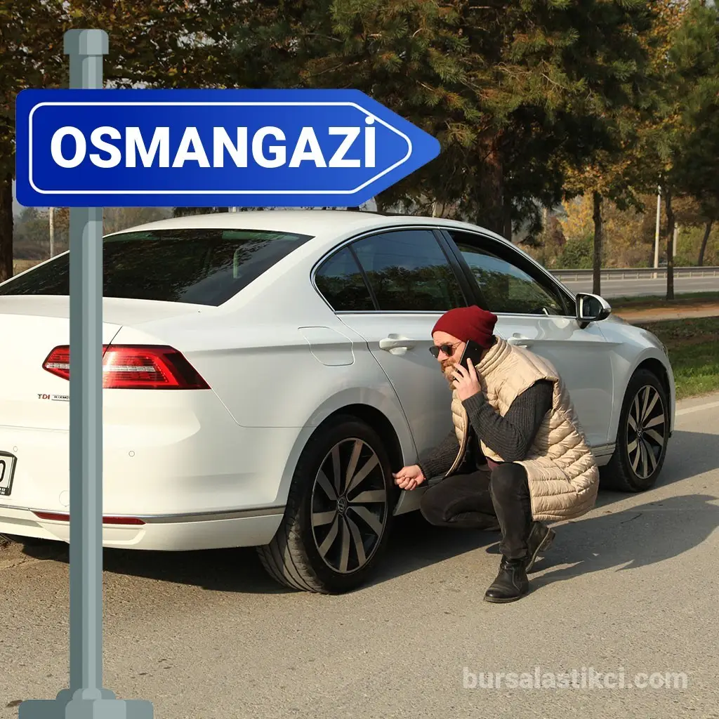 Osmangazi’de Anında Müdahale Eden Mobil Lastik Servisi
