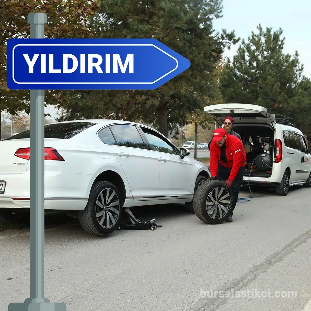 Yıldırım’da Her Noktaya Ulaşan Mobil Lastik Servisi